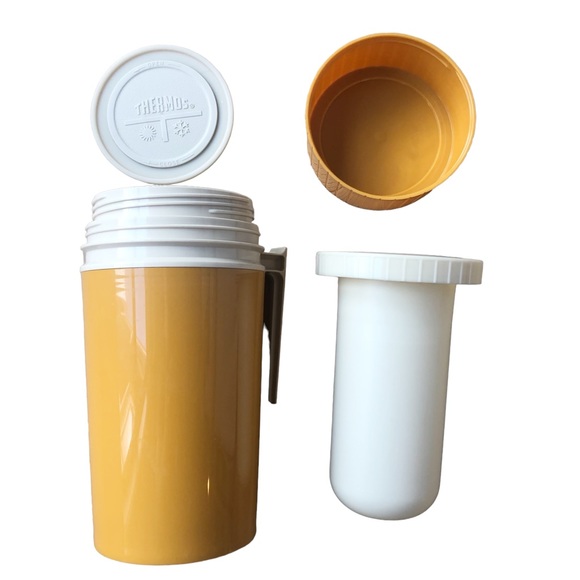 Thermos Dining Vintage Pint Size Yellow Thermos Poshmark